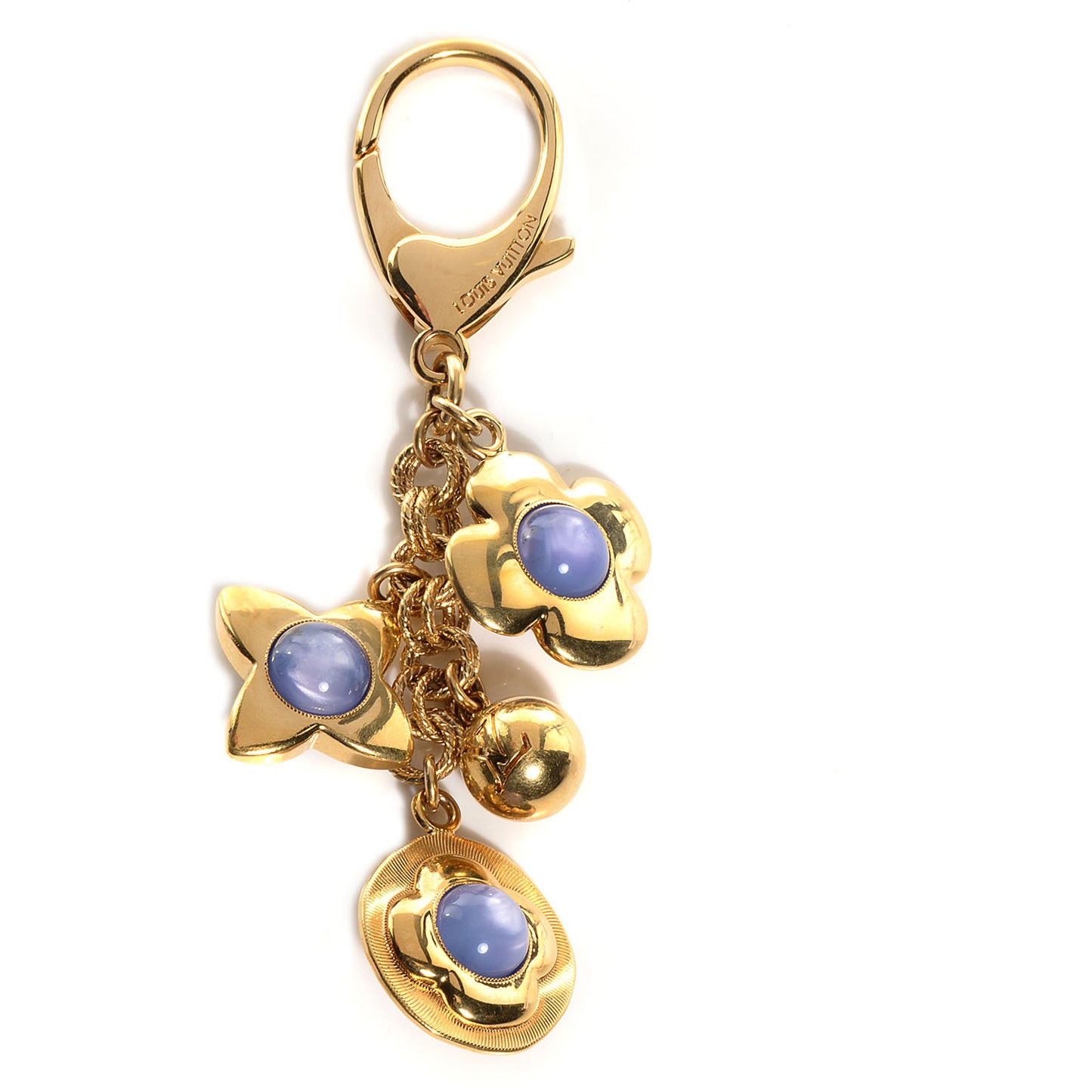 Tresor Bag Charm Purple Gold