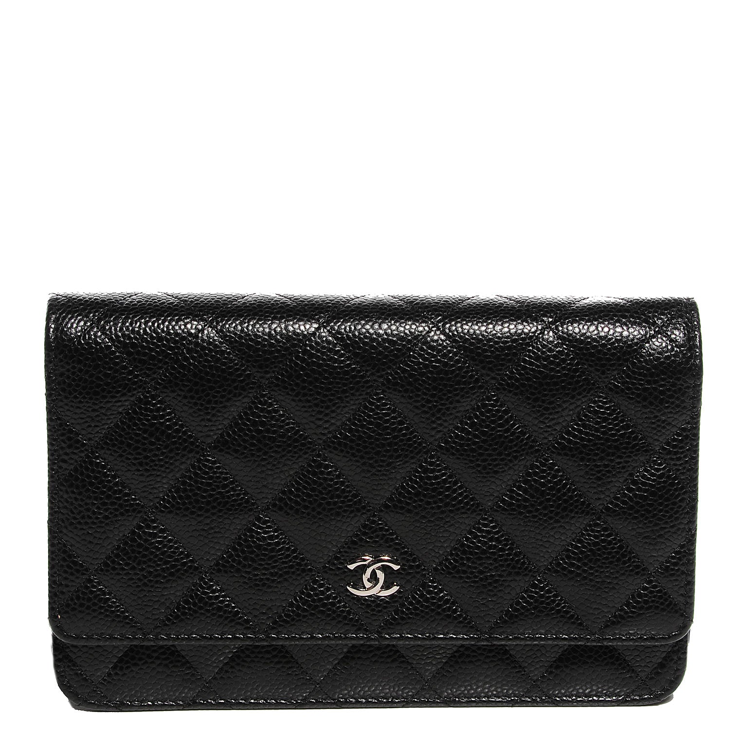 Chanel Caviar Quilted Wallet On Chain WOC Black 1 of 10