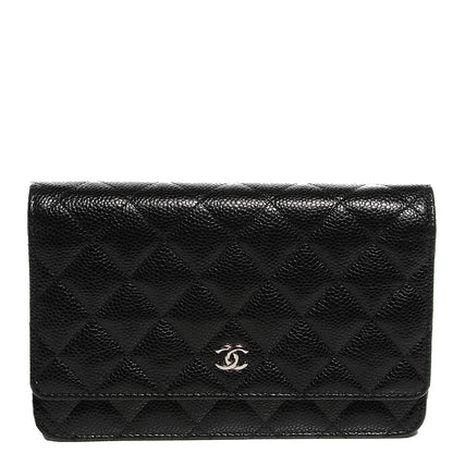 Chanel Caviar Quilted Wallet On Chain WOC Black 1 of 10