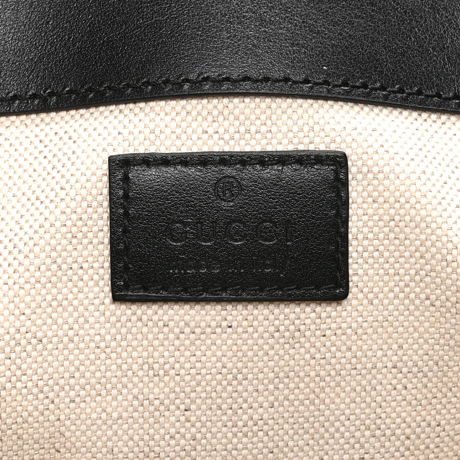 Gucci Calfskin GG Tennis Embossed Double Buckle Backpack Black 6 of 11