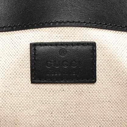 Gucci Calfskin GG Tennis Embossed Double Buckle Backpack Black 6 of 11
