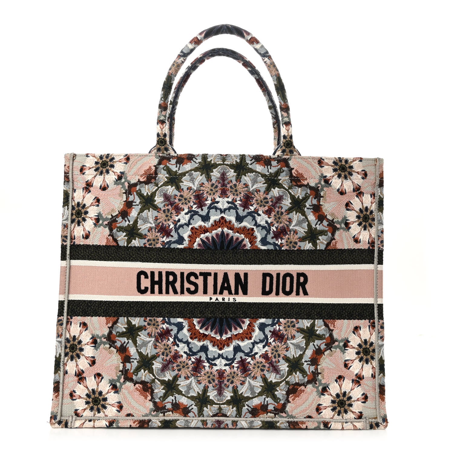 Christian Dior Canvas Embroidered Large KaleiDioroscopic Book Tote Multicolor 1 of 10