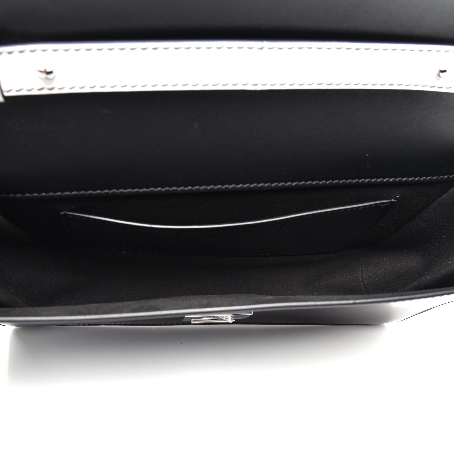 Givenchy Calfskin Ombre Infinity Flap Bag Black White 5 of 10