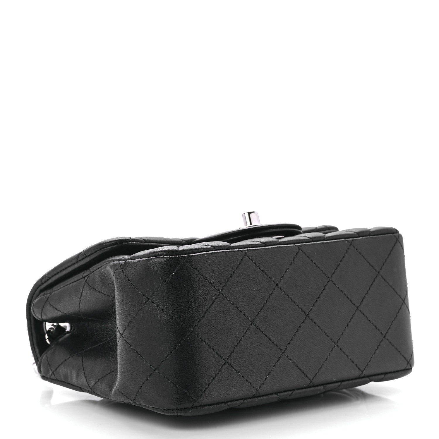 Chanel Lambskin Quilted Mini Square Flap Black 4 of 13