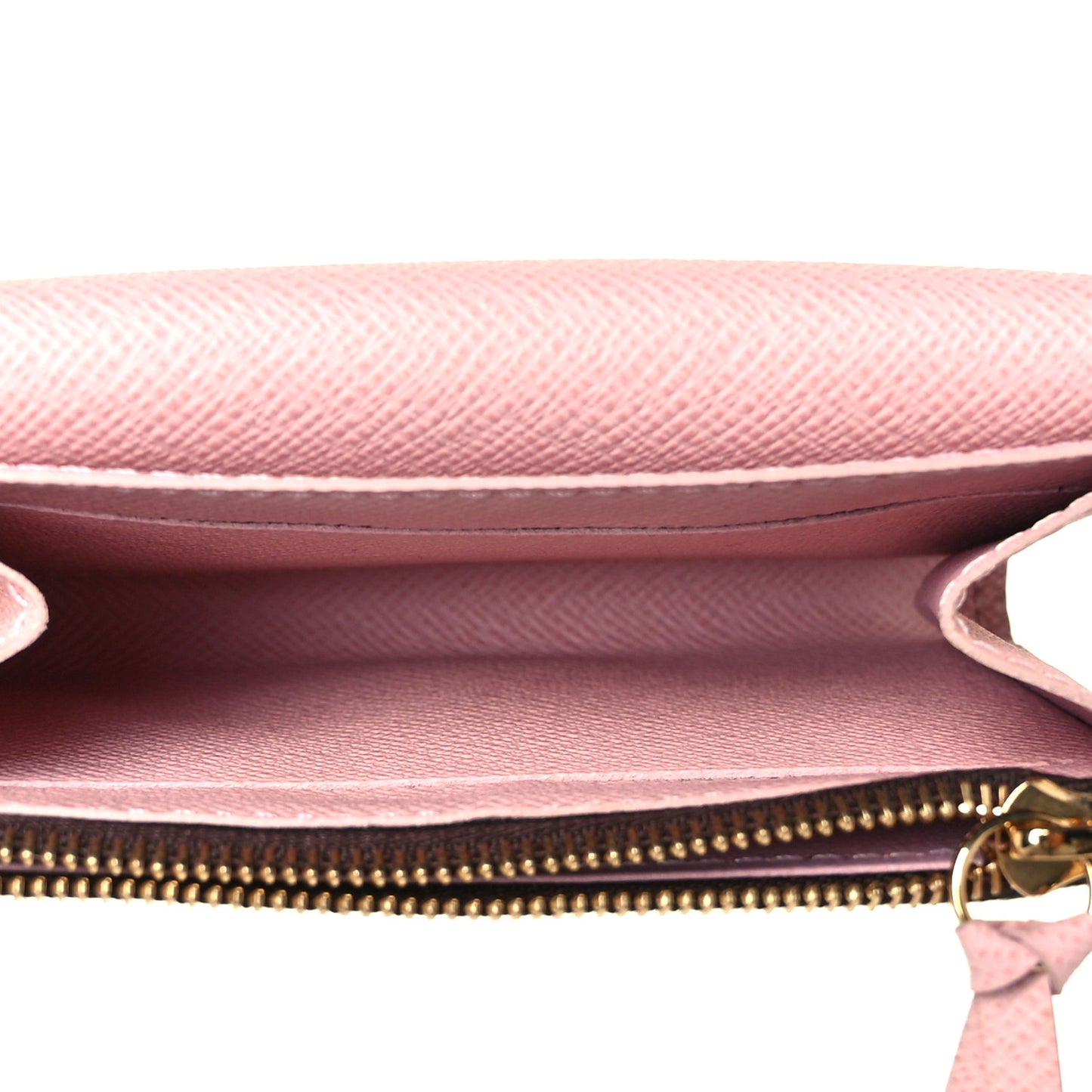 Damier Ebene Rosalie Coin Purse Rose Ballerine