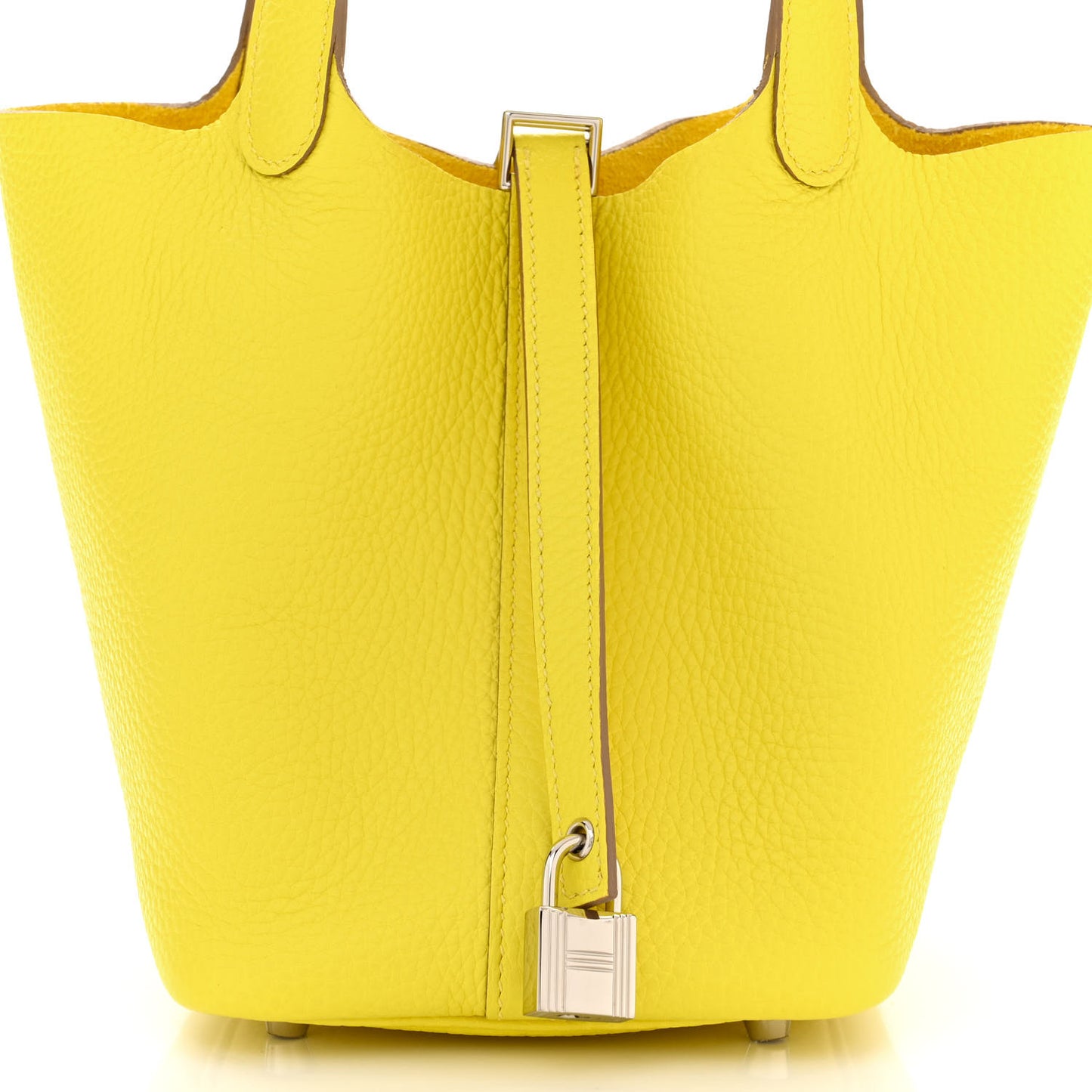 Taurillon Clemence Picotin Lock 18 PM Limoncello