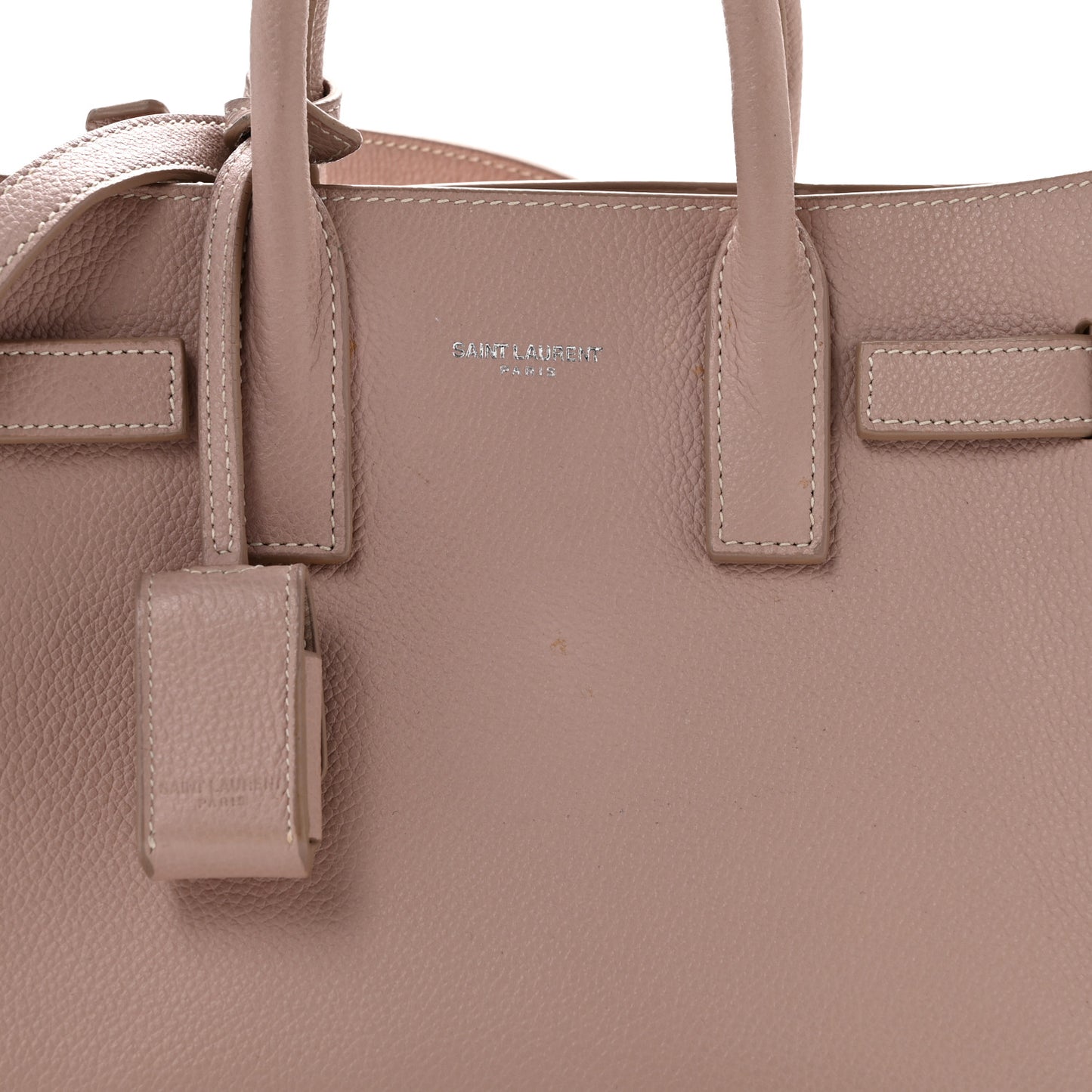 Grained Calfskin Nano Sac De Jour Pale Blush