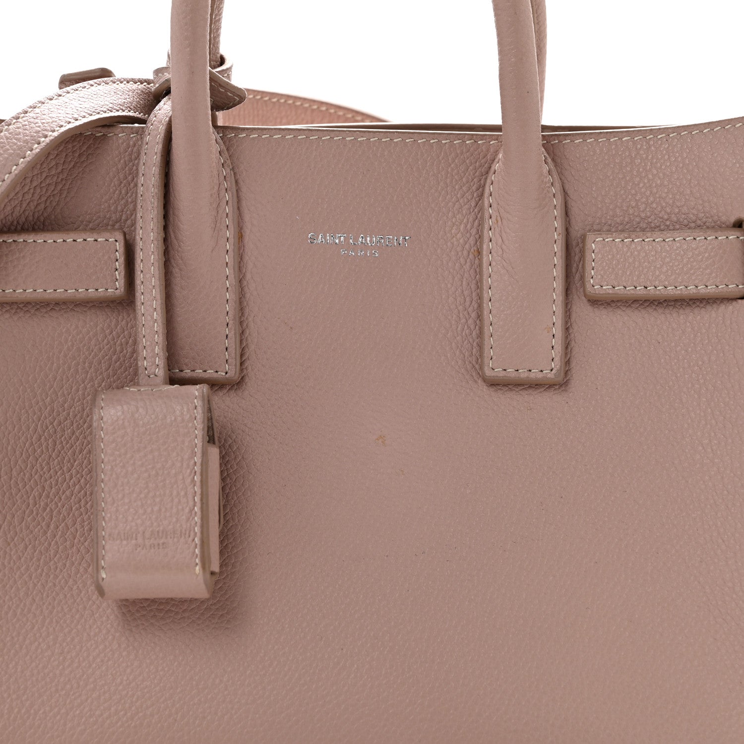 Saint Laurent Grained Calfskin Nano Sac De Jour Pale Blush 8 of 15