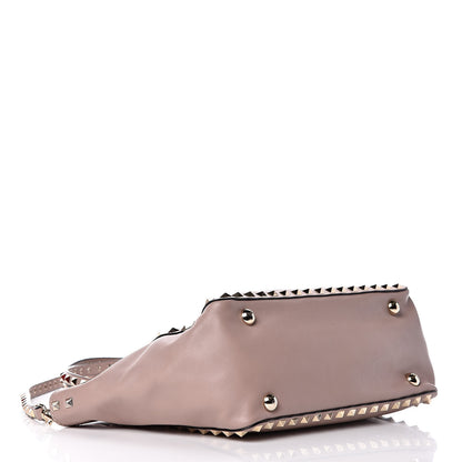 Valentino Garavani Vitello Small Rockstud Tote Poudre 4 of 12