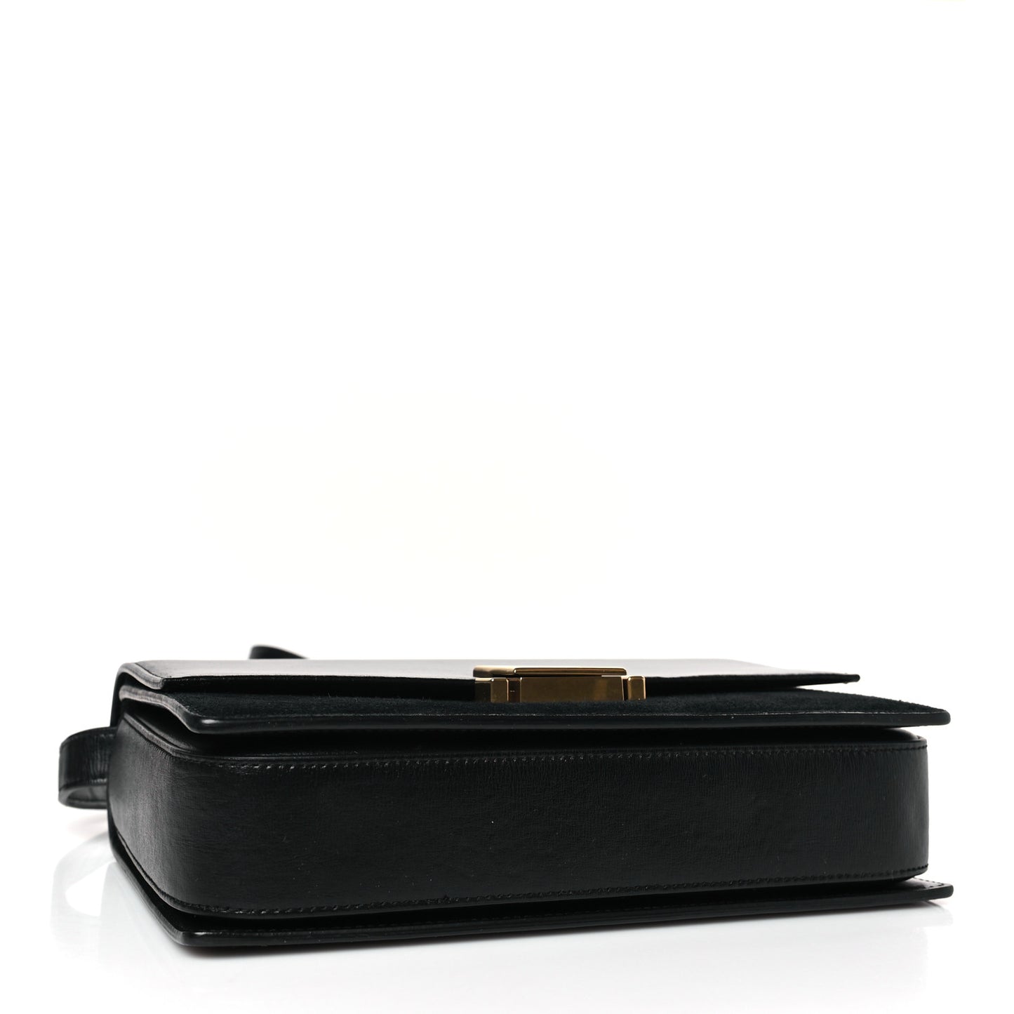 Smooth Calfskin Suede Medium Bellechasse Black