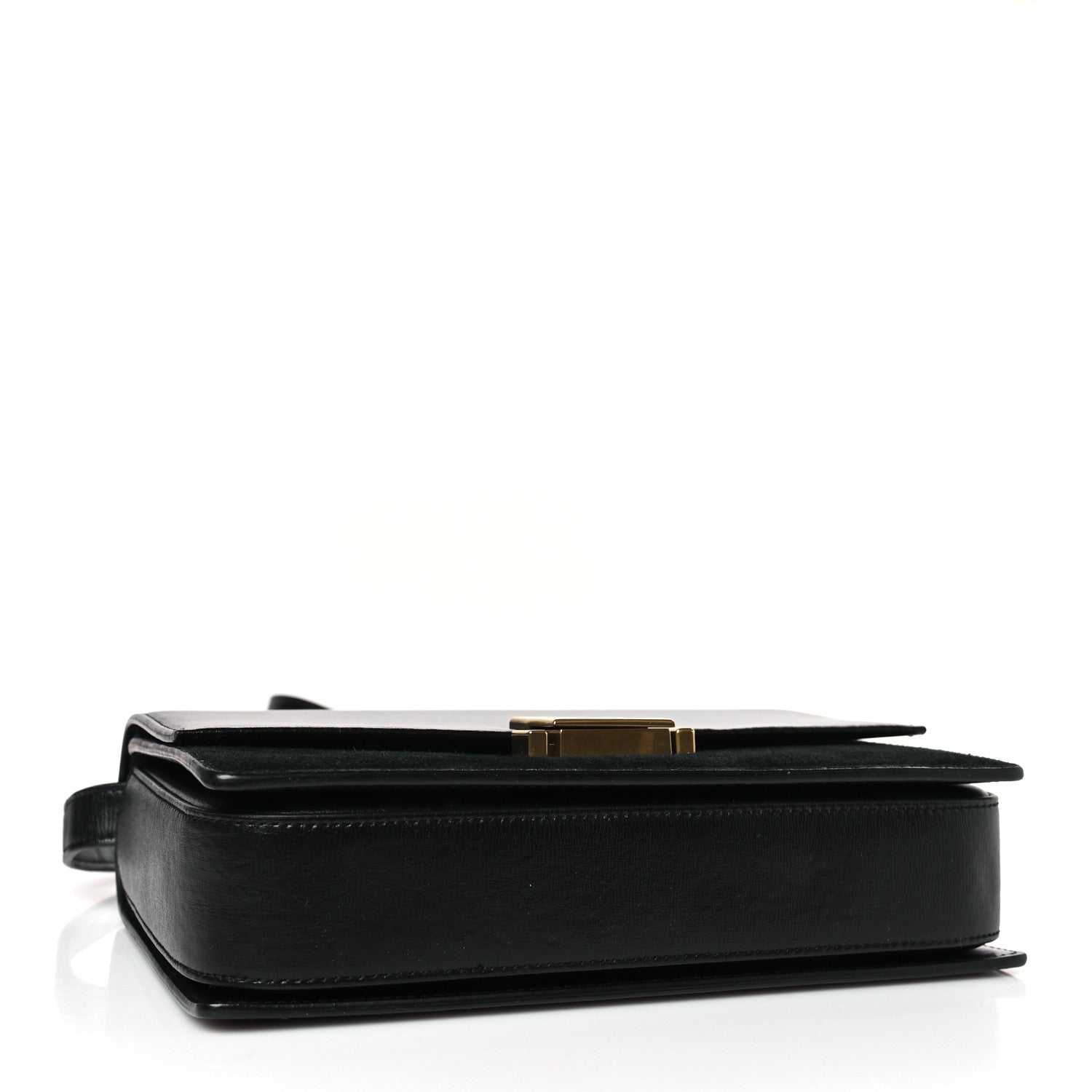 Saint Laurent Smooth Calfskin Suede Medium Bellechasse Black 4 of 10