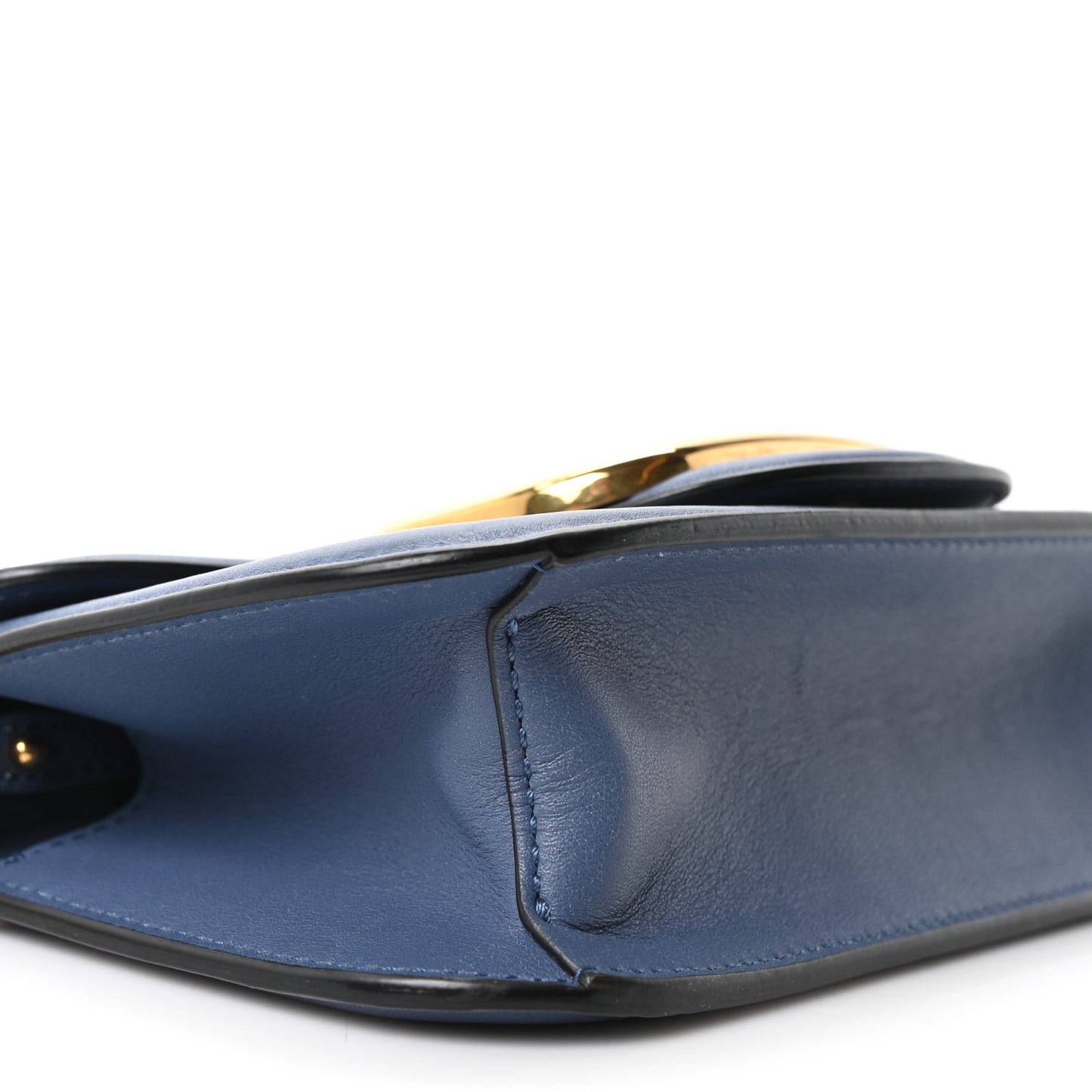 Calfskin Vlogo Small Loco Shoulder Bag Blue