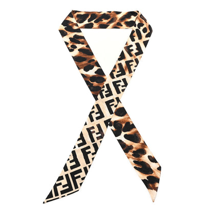 Fendi Silk Leopard Printed Wrappy Bandeau Multicolor 1 of 3
