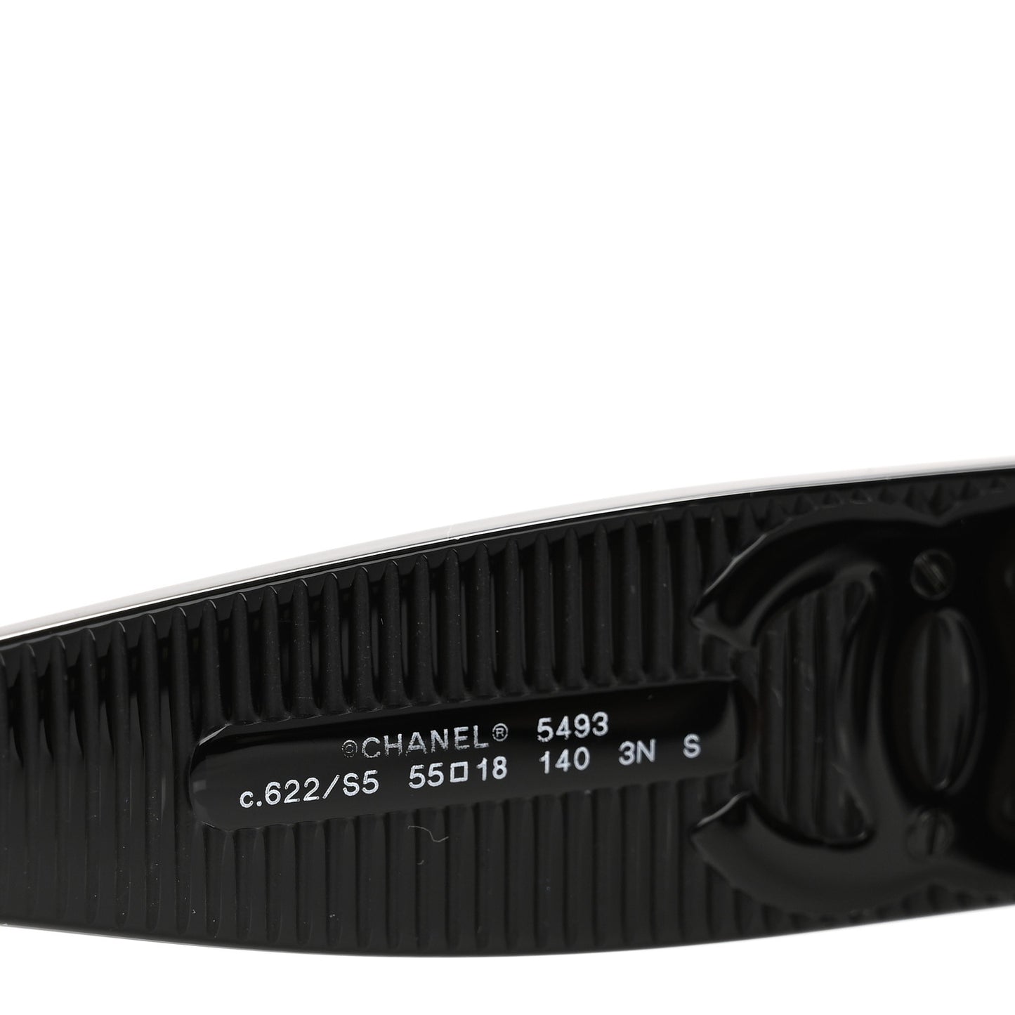 Acetate Rectangle Sunglasses 5493 Black Brown