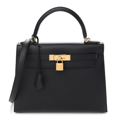 Hermes Epsom Kelly Sellier 28 Black 1 of 11