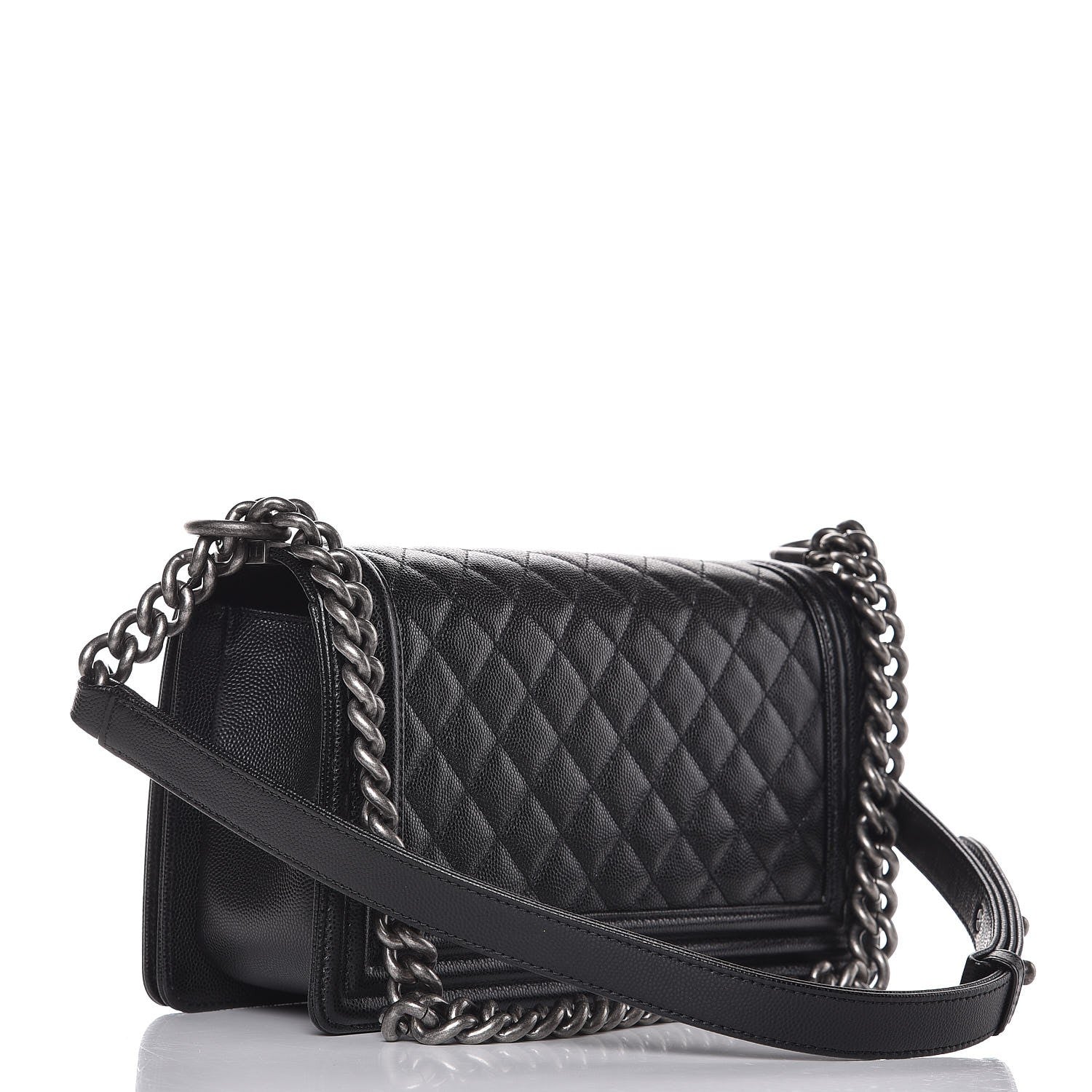 Chanel Caviar Quilted Medium Boy Flap Black 4 of 10