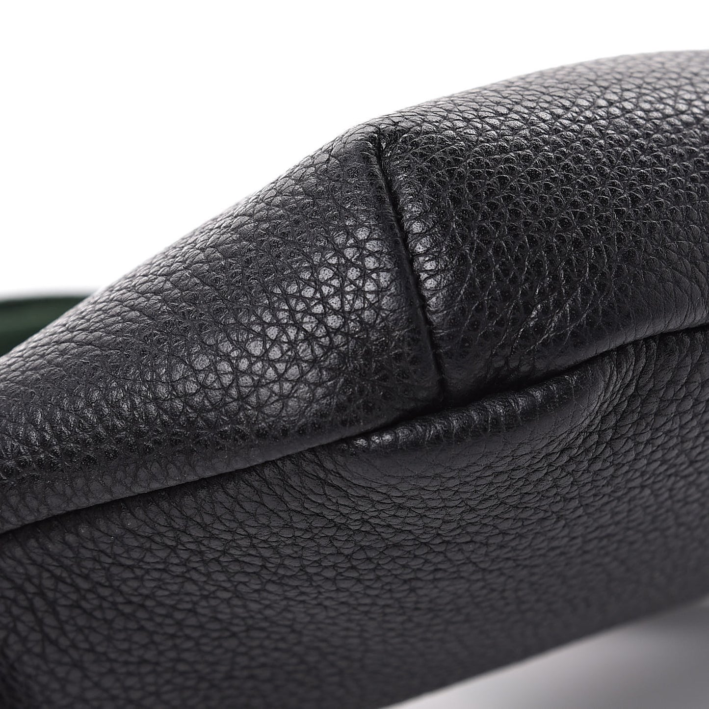 Grained Calfskin Small Logo Belt Bag Black