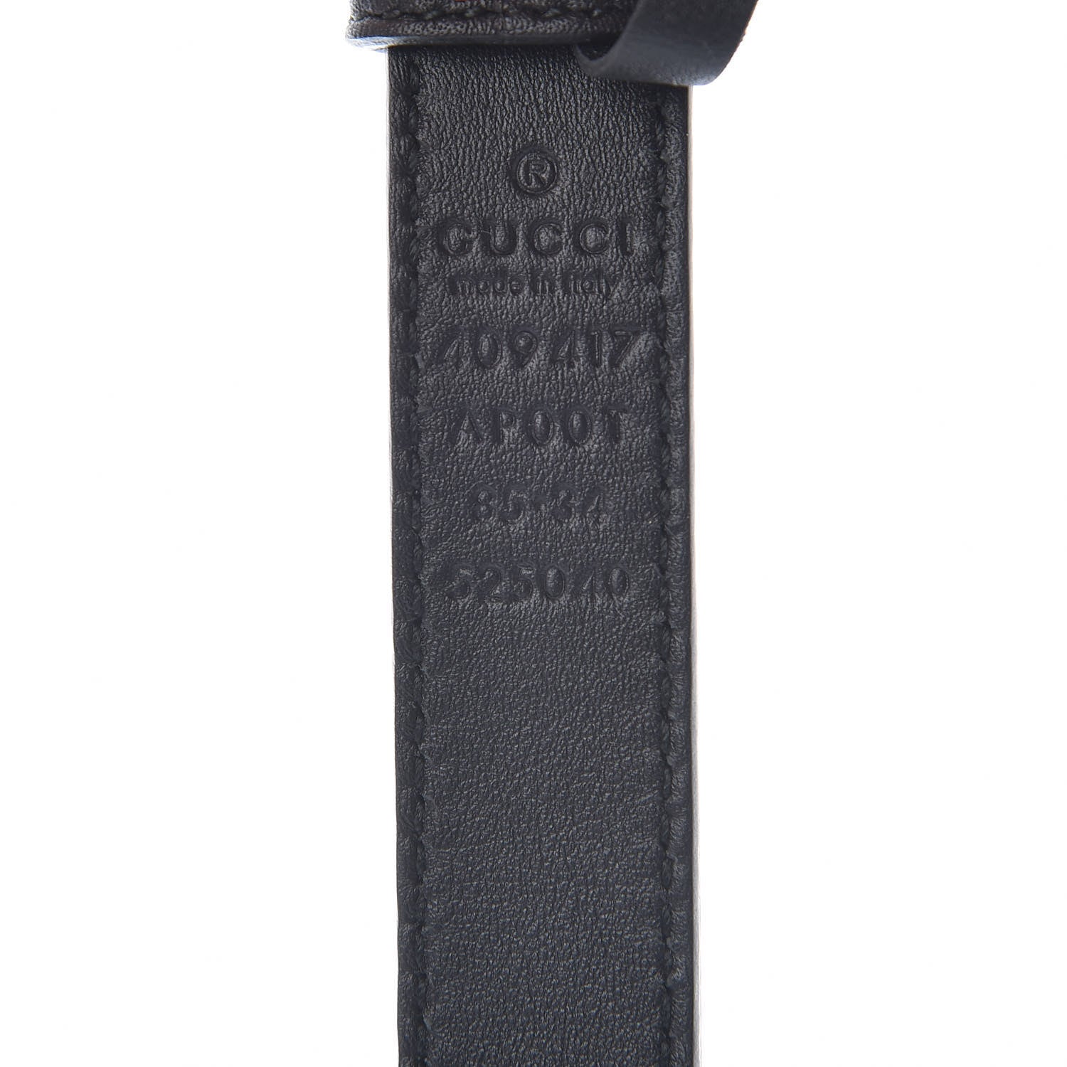 Gucci Calfskin Double G 20mm Belt 85 34 Black 7 of 8