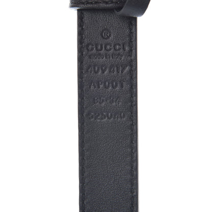 Gucci Calfskin Double G 20mm Belt 85 34 Black 7 of 8