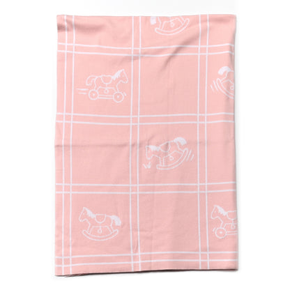 Hermes Cotton Knit Adada Baby Blanket Rose Lilas 2 of 5