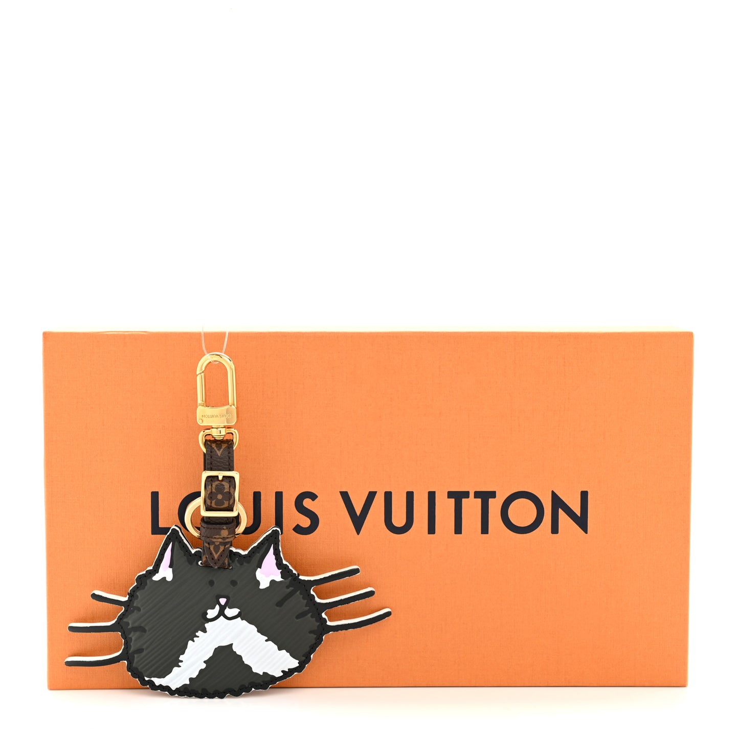 Epi Monogram Catogram Bag Charm Key Holder Gris