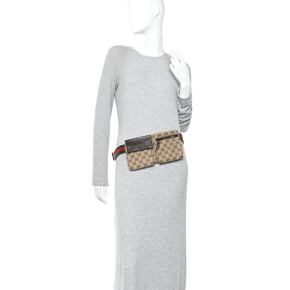 Gucci Monogram Web Belt Bag Dark Brown 2 of 11