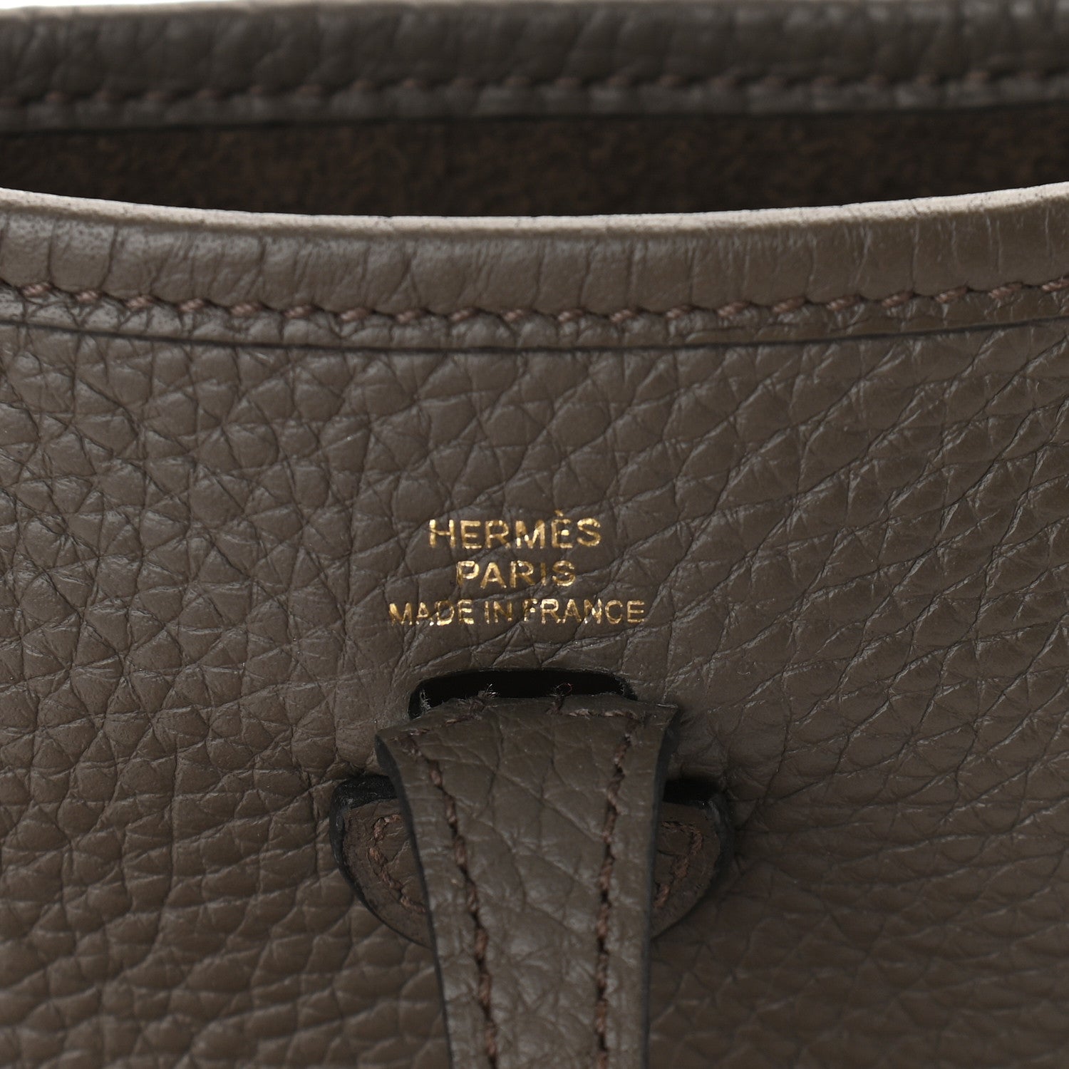 Hermes Taurillon Clemence Evelyne TPM Etain 6 of 9