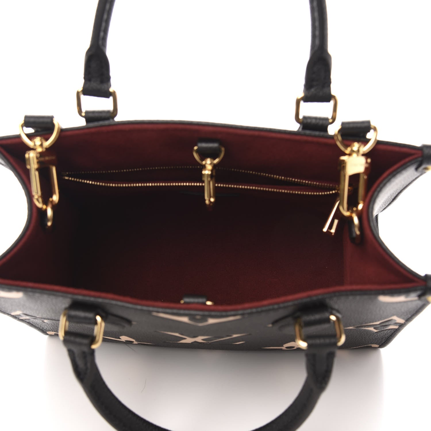 Louis Vuitton Empreinte Monogram Giant Onthego PM Black Beige 6 of 11