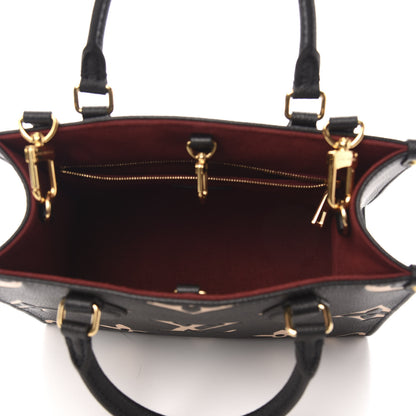 Louis Vuitton Empreinte Monogram Giant Onthego PM Black Beige 6 of 11