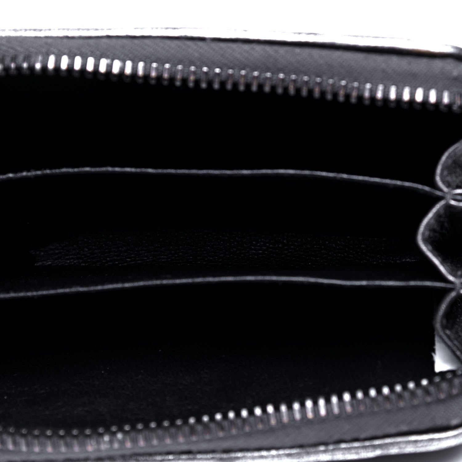 Bottega Veneta Grosgrain Intrecciato Zip Around Coin Purse Argento 3 of 4