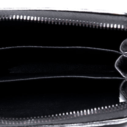 Bottega Veneta Grosgrain Intrecciato Zip Around Coin Purse Argento 3 of 4