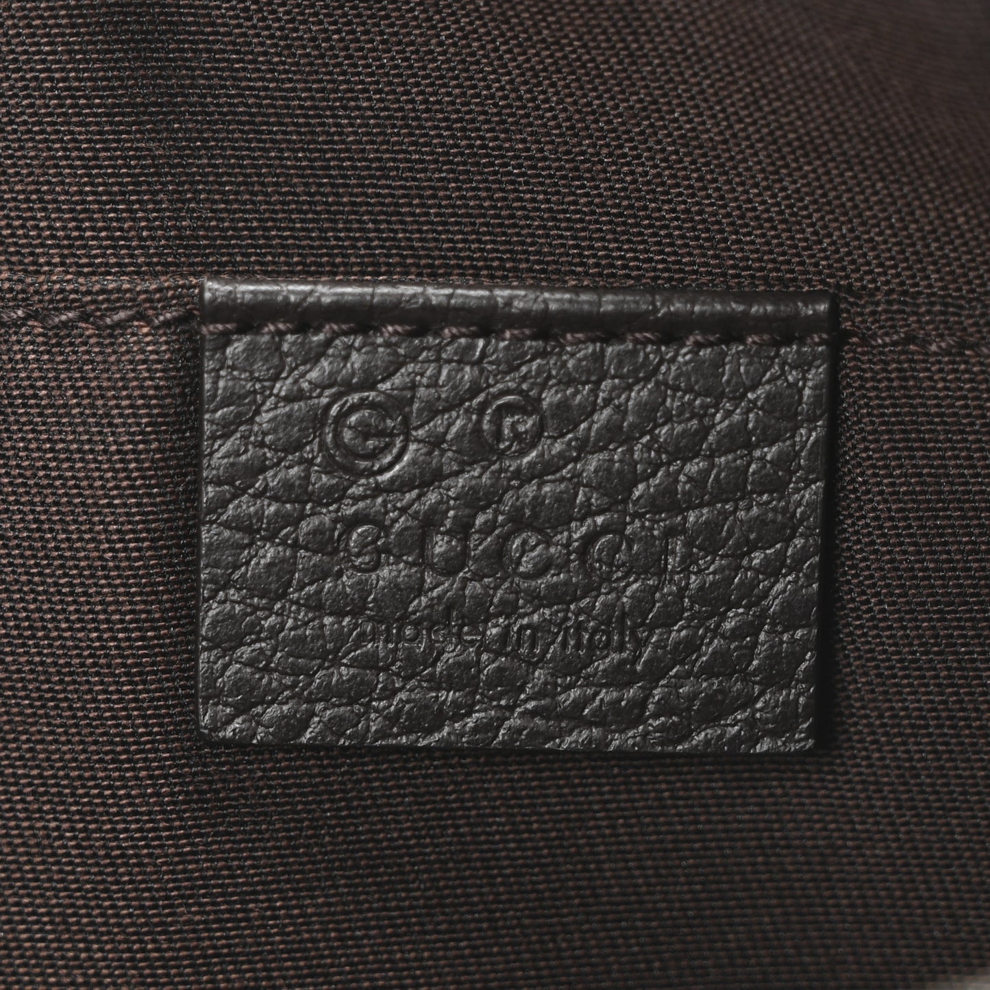 Monogram Dollar Calfskin Belt Bag Beige Ebony Testa di Moro Marrone Scuro