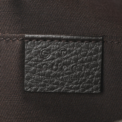 Gucci Monogram Dollar Calfskin Belt Bag Beige Ebony Testa di Moro Marrone Scuro 6 of 10