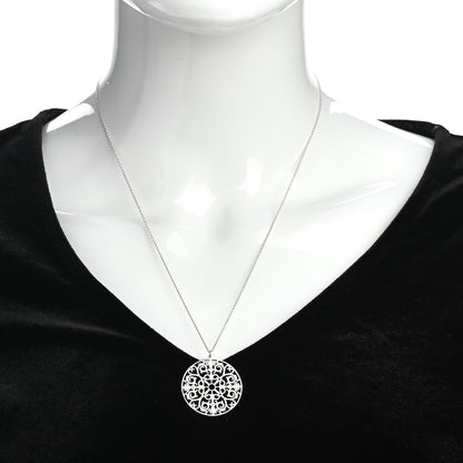 Tiffany Sterling Silver Enchant Round Medallion Pendant Necklace 2 of 4