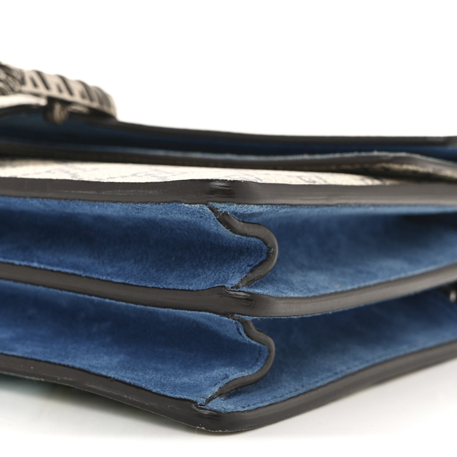 Gucci GG Supreme Monogram Blooms Small Dionysus Shoulder Bag Beige Navy Vintage Blue 10 of 14