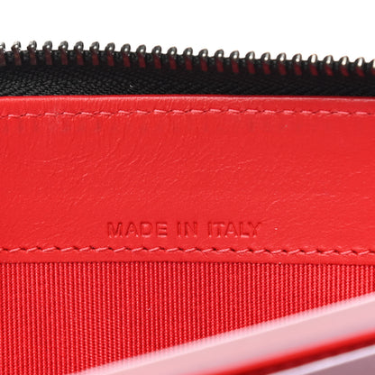 Christian Louboutin Calfskin Panettone Spiked Zip Around Wallet Black 7 of 8