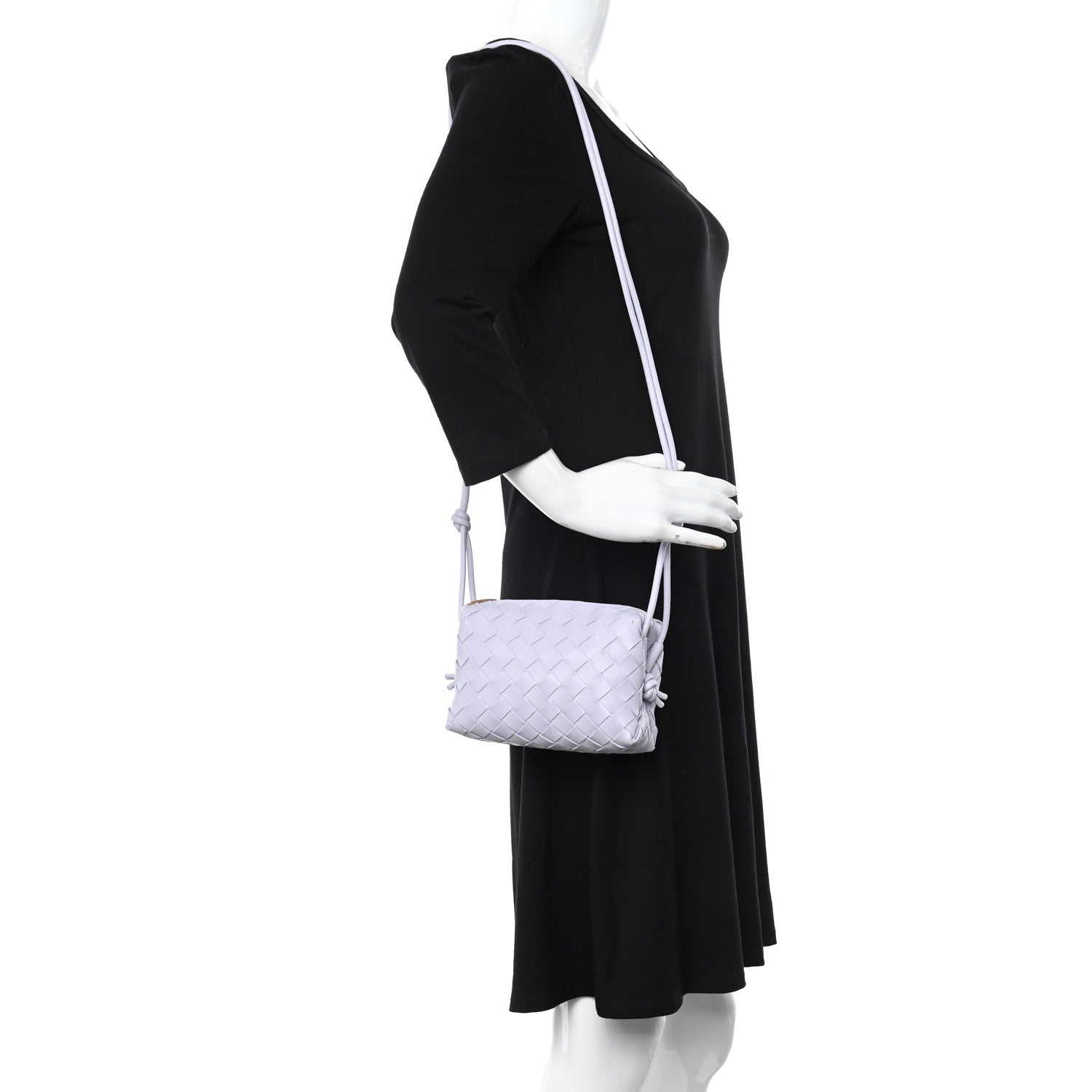 Bottega Veneta Nappa Intrecciato Mini Loop Camera Bag Oyster 2 of 9