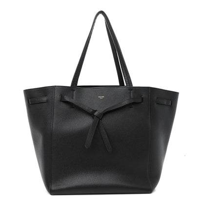 Celine Soft Grained Calfskin Medium Belt Cabas Phantom Black 1 of 9