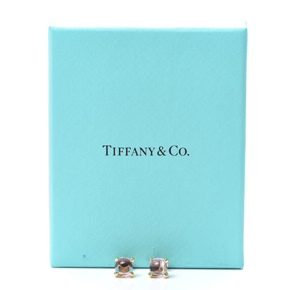 Tiffany 18K Yellow Gold Amethyst Paloma Picasso Sugar Stacks Earrings 6 of 6