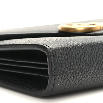 Gucci Calfskin GG Marmont Chain Wallet Black 7 of 8