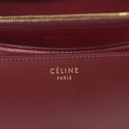 Celine Box Calfskin Medium Classic Box Flap Bag Burgundy 5 of 7