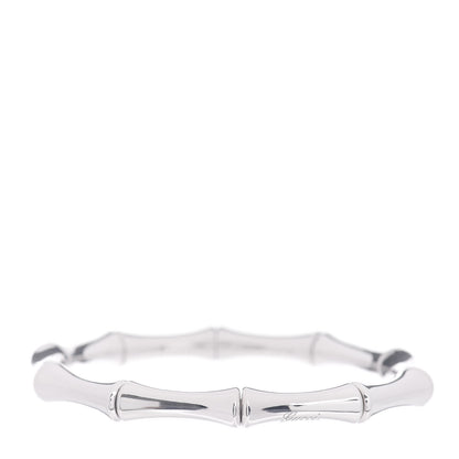 Gucci 18K White Gold Medium Bamboo Spring Bracelet 1 of 4