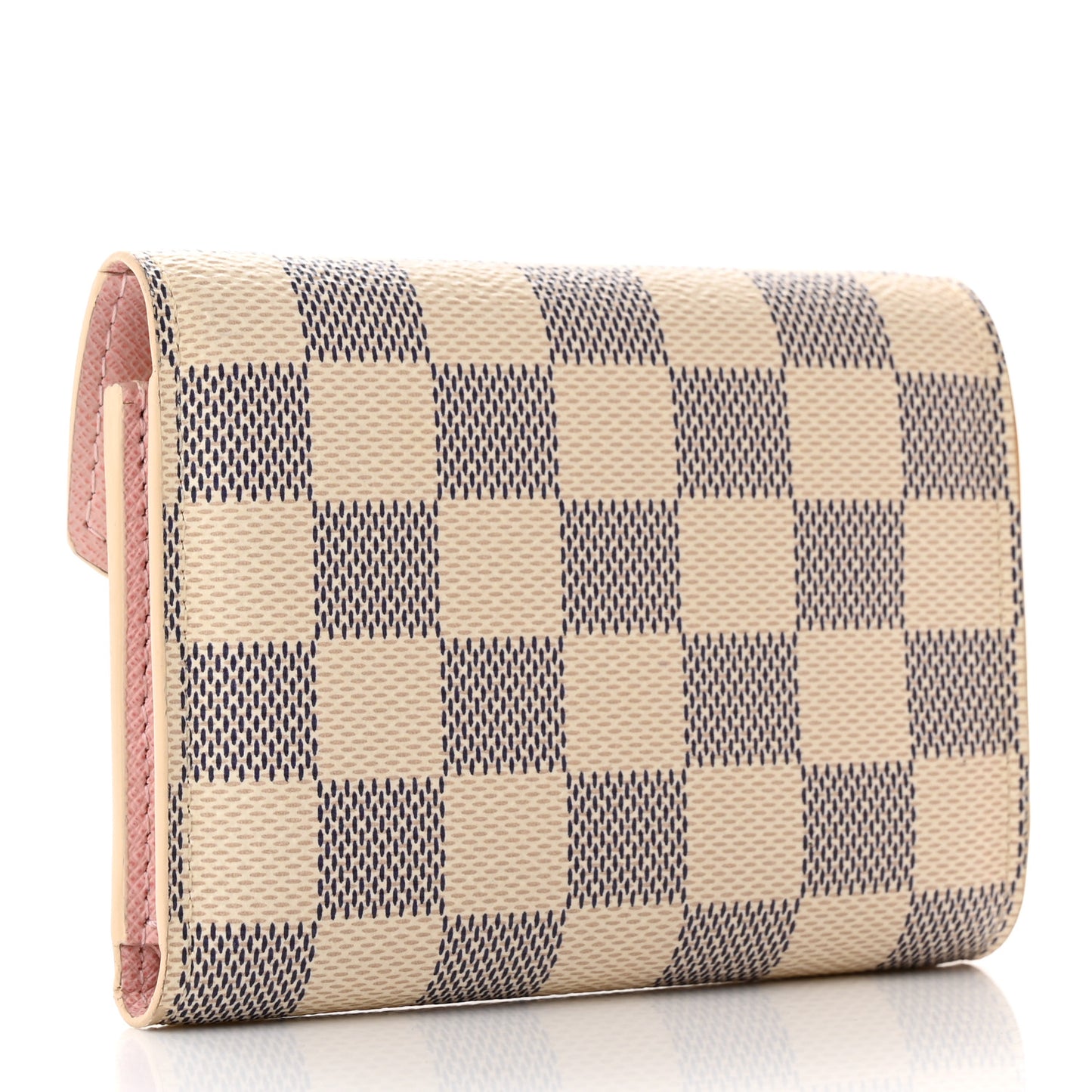 Damier Azur Victorine Wallet Rose Ballerine