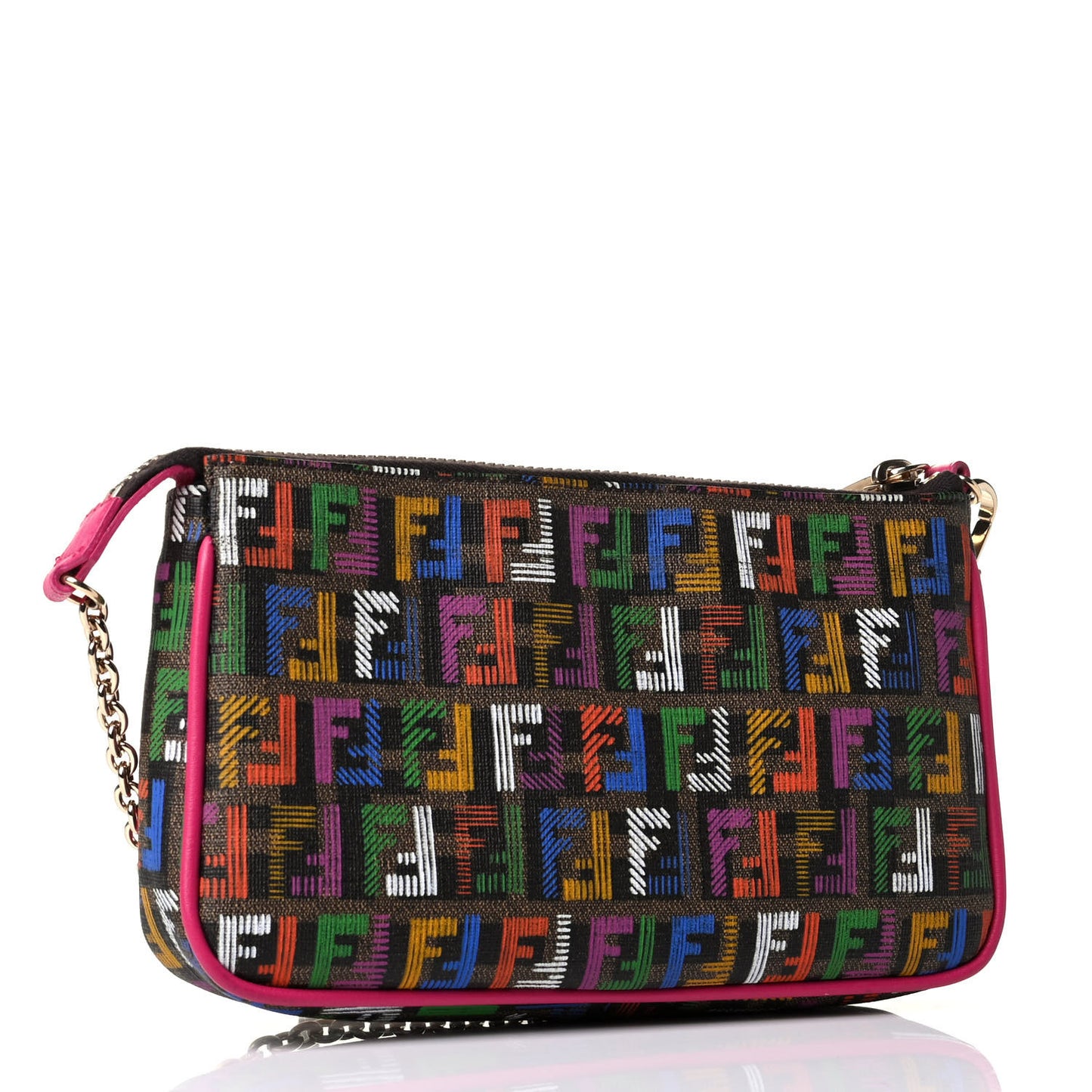 Zucchino Spalmati FF Multicolor Pochette Tobacco Multicolor Fuchsia