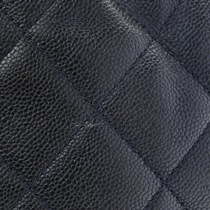 Chanel Iridescent Caviar Quilted My Perfect CC Bucket Drawstring Bag Blue 11 of 12