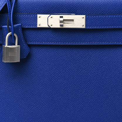 Hermes Epsom Kelly Sellier 28 Bleu Electrique 8 of 11