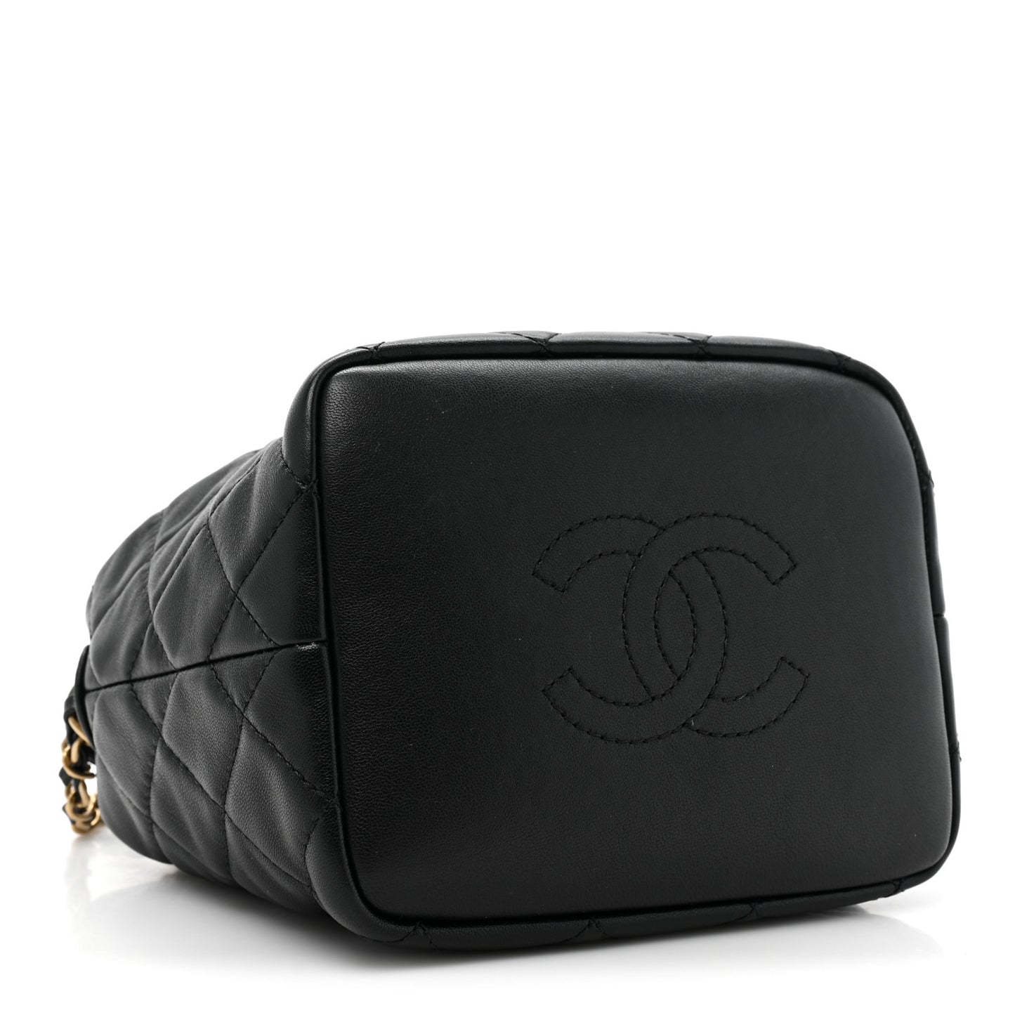Lambskin Quilted Small Perfect Meeting Hobo Black