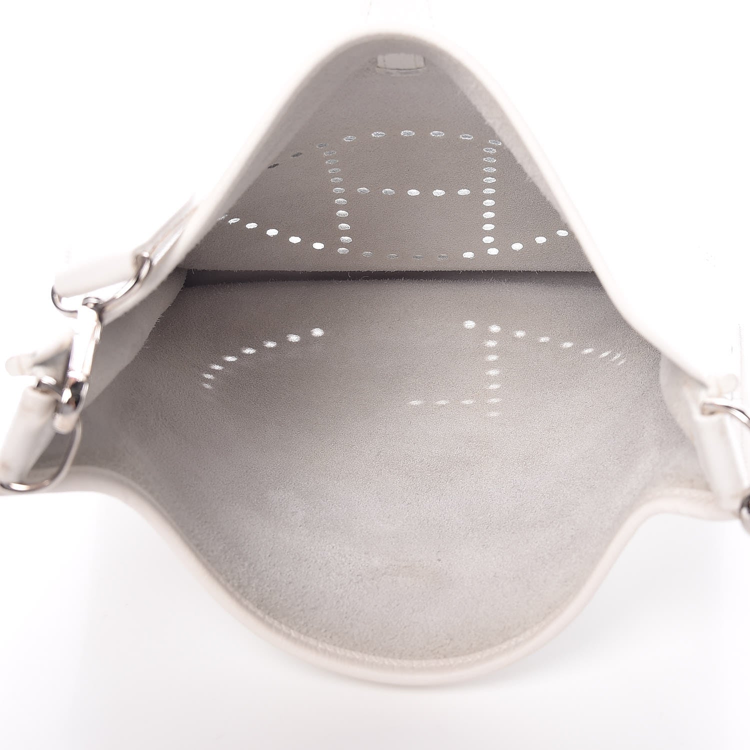 Hermes Taurillon Clemence Evelyne II PM White 5 of 20