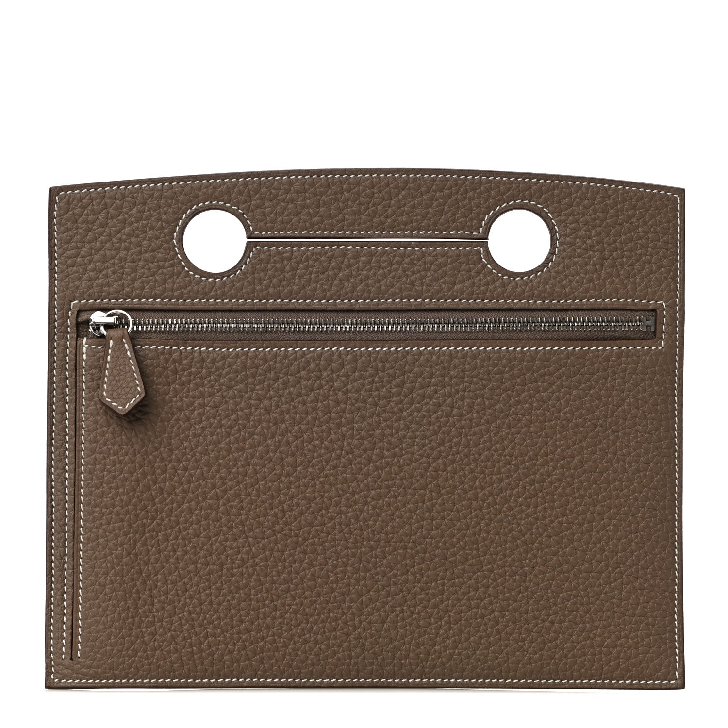 Hermes Togo Backpocket Pouch 30 Etoupe 1 of 7