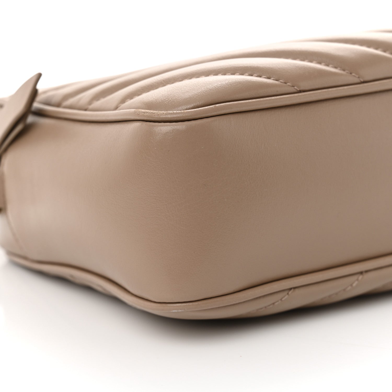 Saint Laurent Calfskin Matelasse Monogram Lou Camera Bag Taupe 9 of 13